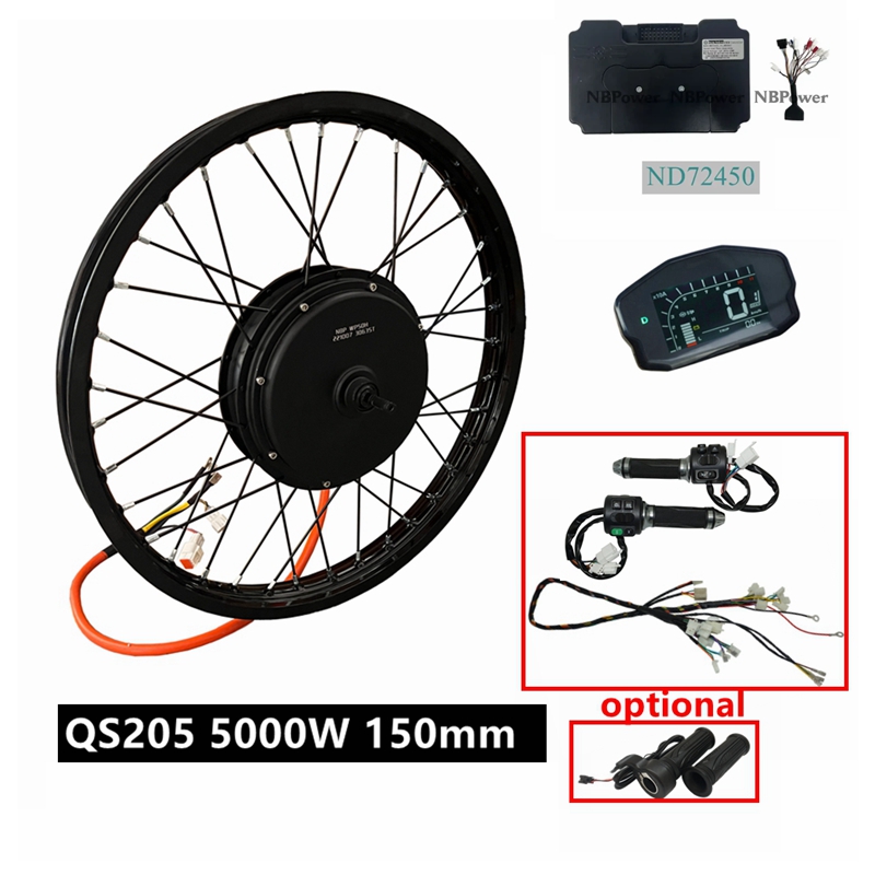 5000W Hub Motor Kit 72V - NBpower/QS205 V3 72V 5000W E-bike kit