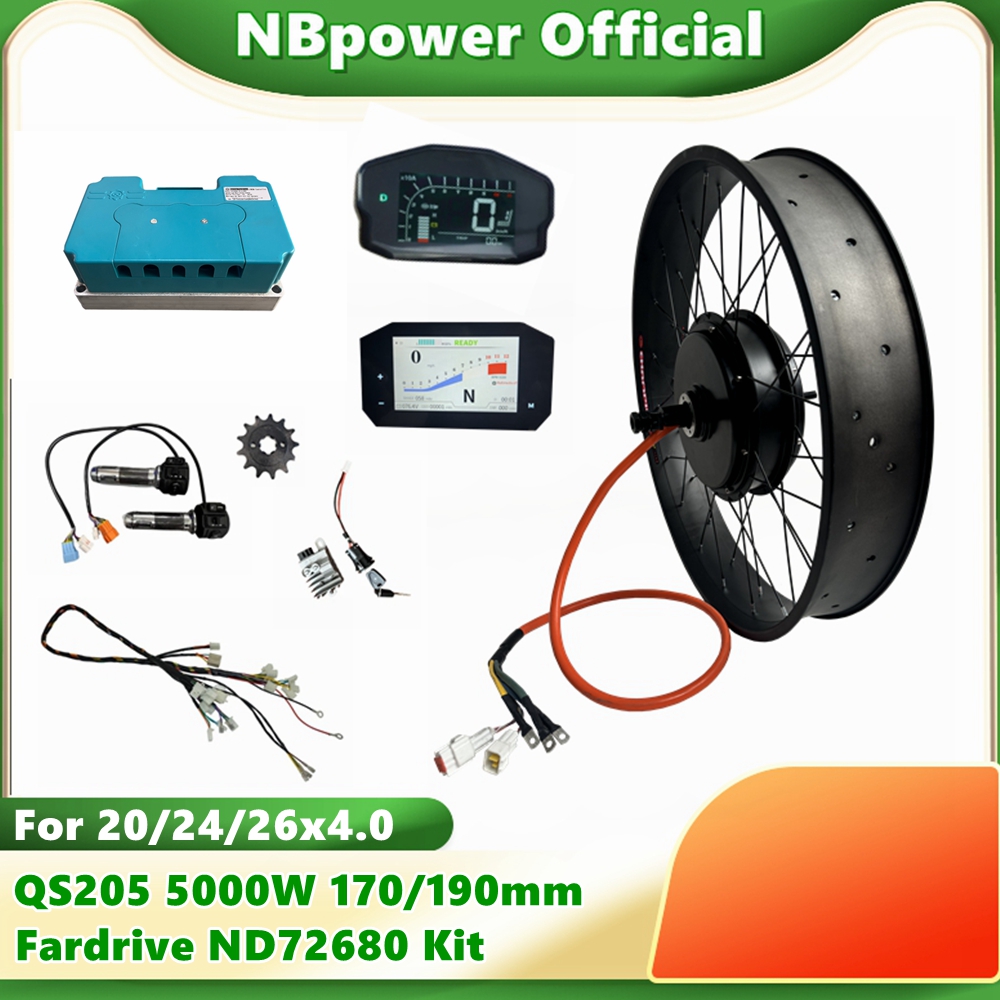 NBpower QS205 72V 5000W 170/19 - 5000W Hub Motor Kit 72V recensie en prijs