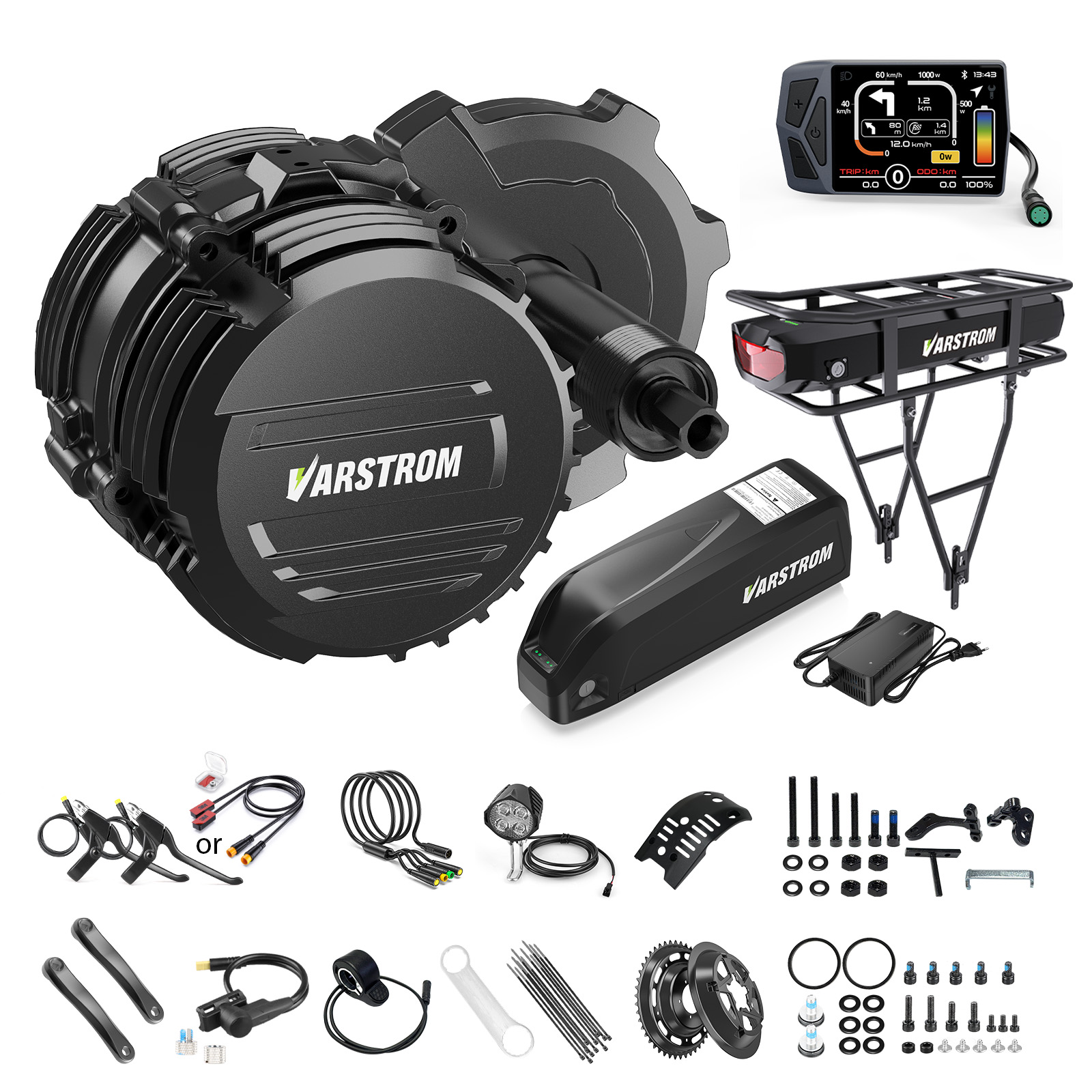[US STOCK] Varstrom 48V500W 75 - Torque Sensor Mid Drive Motor Kit recensie en prijs