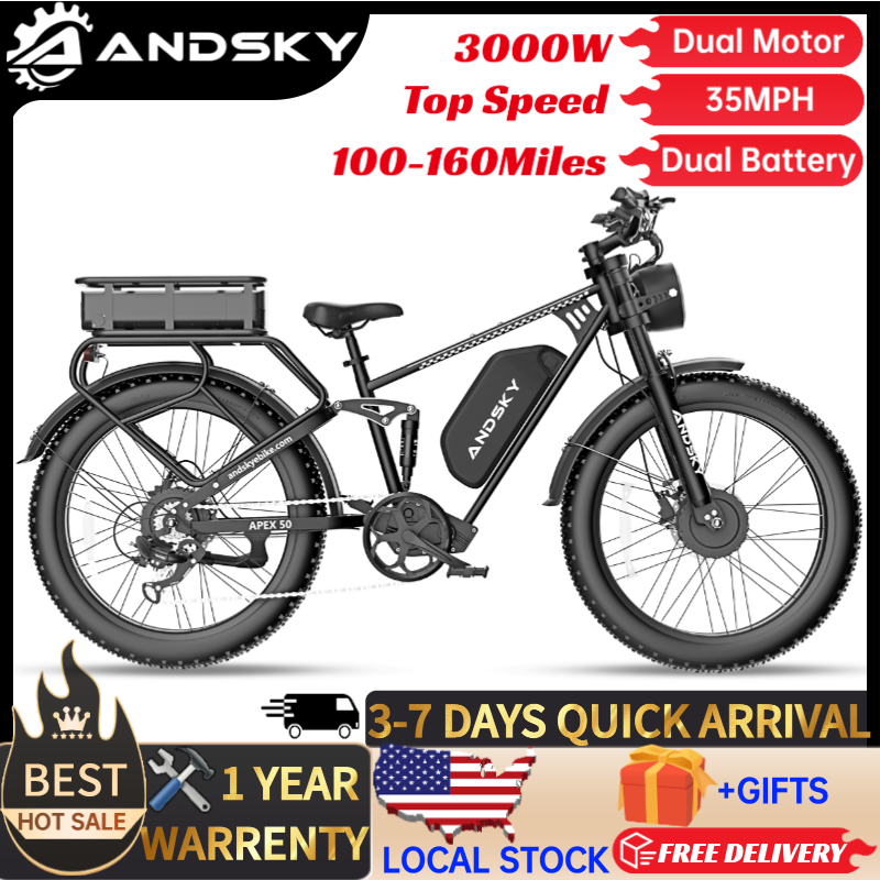 ANDSKY Apex50 AWD Elektrische  - 48V 1500W Rear Hub Motor With Battery recensie en prijs