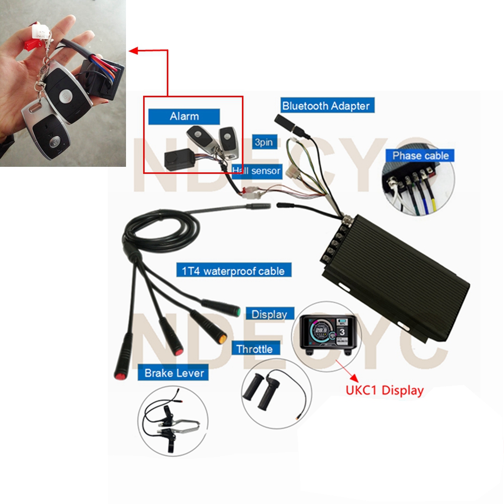 QS205 V3 48-72V 5000W 3.5T/5T  - 5000W Hub Motor Kit 72V recensie en prijs